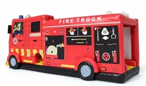 Location de structure gonflable camion pompier pour enfants
